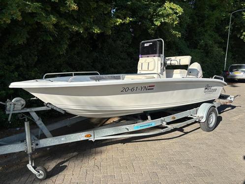 Carolina Skiff Seachaser 175 met 75 pk visboot consoleboot, Watersport en Boten, Vis- en Consoleboten, Zo goed als nieuw, 70 pk of meer