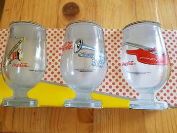 Coca-Cola glazen "Rock'n Roll" beschikbaar voor biedingen