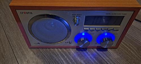 Aangeboden Cresta Wooden Wekker/ Radio FM033 !!!, Witgoed en Apparatuur, Wekkers, Gebruikt, Digitaal, Ophalen