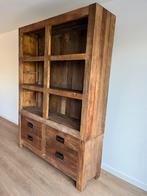 Unieke kast van gerecycled elmhout - stoer en met karakter!, Huis en Inrichting, Ophalen, 200 cm of meer, 150 tot 200 cm, Zo goed als nieuw