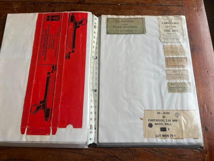 Verzameling munitie verpakkingen doosjes WO2 en erna, Verzamelen, Militaria | Tweede Wereldoorlog, Amerika, Ophalen of Verzenden