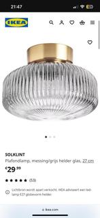 SOLKLINT Plafondlamp (IKEA), Ophalen, Zo goed als nieuw, Glas