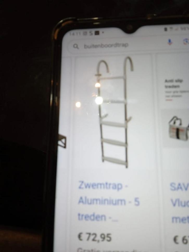 Buitenboordtrap - 5 treden - Inklapbaar, Watersport en Boten, Accessoires en Onderhoud, Gebruikt, Overige typen, Ophalen