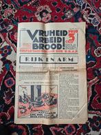 Vrijheid arbeid brood SDAP zeldzaam! SINTERKLAAS, Verzamelen, Militaria | Tweede Wereldoorlog, Ophalen of Verzenden, Overige soorten