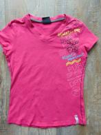 Dutchy sportshirt donker roze maat 116 T-shirt, Gebruikt, Dutchy, Meisje, Sport- of Zwemkleding