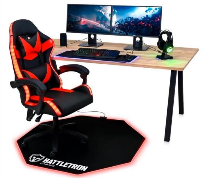 2x Battletron gamemat RGB, Computers en Software, Muismatten, Gebruikt, Gaming muismat, Ophalen of Verzenden