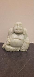 Groen Boeddha beeld handgesneden (serpentijn/jade-look), Ophalen of Verzenden, Zo goed als nieuw