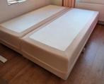 2x Swiss Sense zandkleurige, elektrische boxspring, 90x220, Ophalen, Zo goed als nieuw, Tweepersoons, 200 cm