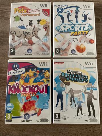 €3.50 per stuk! Wii Games - Petz, Sports, Knockout, Dancing beschikbaar voor biedingen
