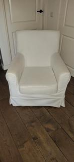 Mooie crèmekleurige fauteuil/stoeltje, Huis en Inrichting, Fauteuils, Ophalen, 75 tot 100 cm, 50 tot 75 cm