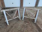 Twee hele stevige houten schragen., Ophalen, Gebruikt, Overige typen, Minder dan 2 meter