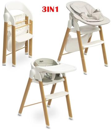 3-in-1 voedingsstoel - inklapbare Kinderstoel Comfort - Veil beschikbaar voor biedingen