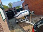 Kanteltrailer met rubberboot en motor met 9pk, Auto diversen, Aanhangers en Bagagewagens, Ophalen, Gebruikt
