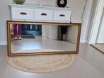 Grote gouden halspiegel, Huis en Inrichting, Woonaccessoires | Spiegels, Ophalen, Gebruikt, Rechthoekig