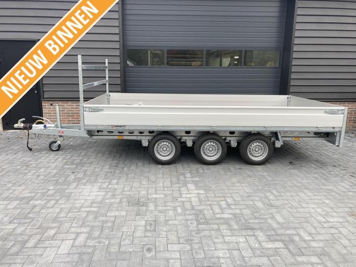 Henra Plateauwagen aanhanger aanhangwagen parabool 3500 kg, Auto diversen, Aanhangers en Bagagewagens, Gebruikt