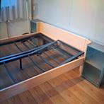 Auping bed Auronde met nachtkastjes en verlichting, Huis en Inrichting, Ophalen, Verstelbaar, Bruin, Tweepersoons