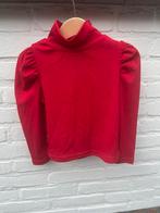 Rib top met col en pofmouwen rood maat 2-3 jaar / maat 98, Ophalen of Verzenden, Zo goed als nieuw, Meisje