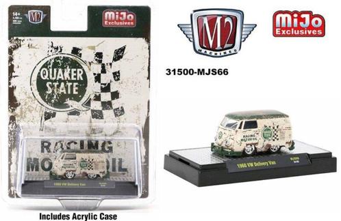 1960 VW Volkswagen bus Delivery Van van M2 1/64 Quaker State, Hobby en Vrije tijd, Modelauto's | Overige schalen, Nieuw, Auto