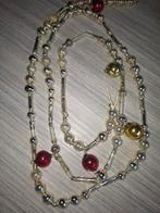 Oude glazen kerstboom ketting/ kralen ketting, Diversen, Kerst, Ophalen of Verzenden