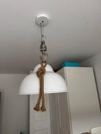 Stoere Hanglamp met Touw, Ophalen, Gebruikt, Metaal, Minder dan 50 cm