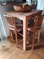 Oud Teak hoge tafel, Ophalen, Zo goed als nieuw