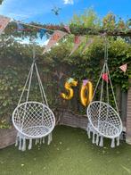 Hangstoelen grijs, Tuin en Terras, Ophalen, Gebruikt