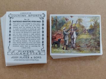 Country Sports complete set 25 cigarette cards REPRO beschikbaar voor biedingen