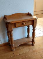 Grenen Sidetable met lade, Huis en Inrichting, Tafels | Bijzettafels, Minder dan 55 cm, Gebruikt, Landelijk, Rechthoekig