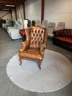 Cognac bruin chesterfield fauteuil stoel Z.G.A.N., Huis en Inrichting, Fauteuils, 2871SK, Klassieke, Mariansoliak8@gmail.com, Ophalen of Verzenden