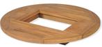 Tafelblad voor bierkrat biertafal hout rond GRATIS BEZORGD!, 50 tot 100 cm, Verzenden, Nieuw, 50 tot 100 cm