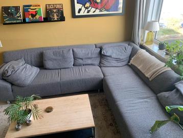 Grijze Stoffen Hoekbank - Comfortabel! beschikbaar voor biedingen
