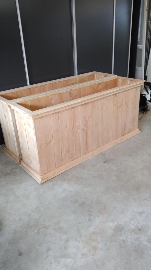 Douglas houten maatwerk bloembakken, planten sierbakken, Tuin en Terras, Bloembakken en Plantenbakken, Nieuw, Hout, Binnen, Balkon