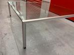 Galzen salontafel mer metalen mooie zijkanten, 100 tot 150 cm, Glas, Minder dan 50 cm, Rechthoekig