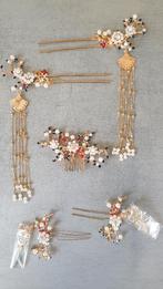 Set haarpinnen haarsieraad Etsy feestkapsel bruid goud parel, Ophalen of Verzenden, Nieuw, Goud, Overige materialen