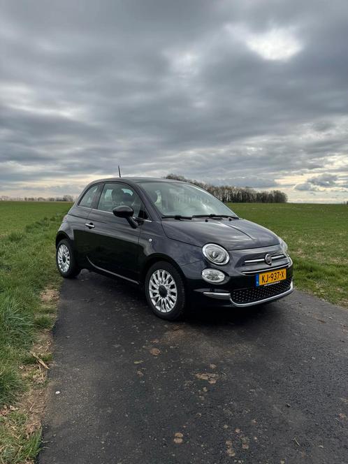 Fiat 500 Twinair Turbo 80pk Dualogic 2016 Zwart, Auto's, Fiat, Particulier, Benzine, A, Hatchback, Automaat, Origineel Nederlands