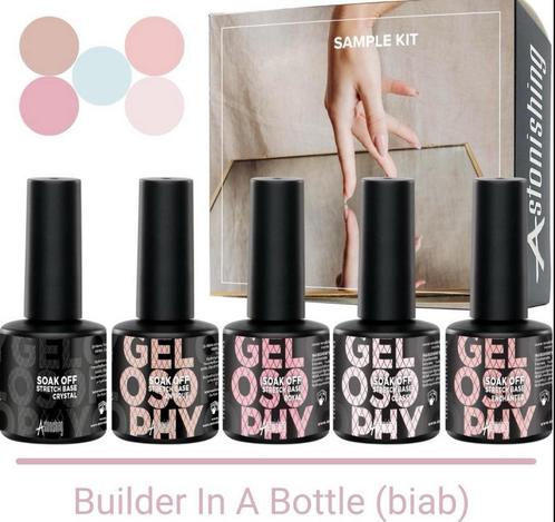 Astonishing BIAB essentials Kit | 5 x 7 ml Stretch Base, Sieraden, Tassen en Uiterlijk, Uiterlijk | Cosmetica en Make-up, Nieuw