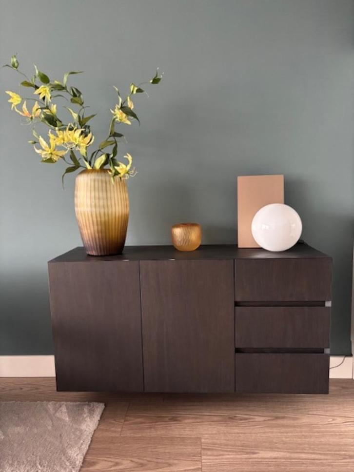 Hangend dressoir, Huis en Inrichting, Kasten | Dressoirs, Zo goed als nieuw, 100 tot 150 cm, 25 tot 50 cm, Met lade(s), Met deur(en)
