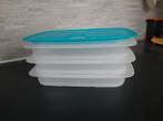 Tupperware stapeltrio vleeswaren/kaasplakken bak luxe schaal, Ophalen of Verzenden, Zo goed als nieuw, Schaal
