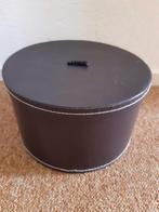 Hoedendoos dblauw rond, Ophalen of Verzenden