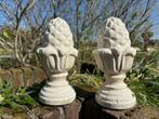 Dennenappel gietijzer Paalkop Tuinbeeld Ornament, Ophalen of Verzenden, Zo goed als nieuw, IJzer, Overige typen