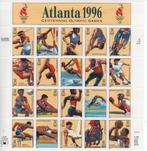usa blok 1996 olympische spelen, Postzegels en Munten, Ophalen of Verzenden, Noord-Amerika