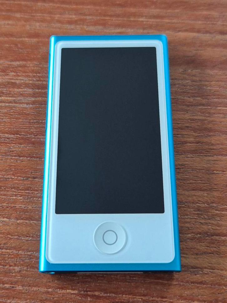 Apple Ipod Nano zevende generatie, blauw, 16GB, Audio, Tv en Foto, Mp3-spelers | Apple iPod, Zo goed als nieuw, Nano, 10 tot 20 GB