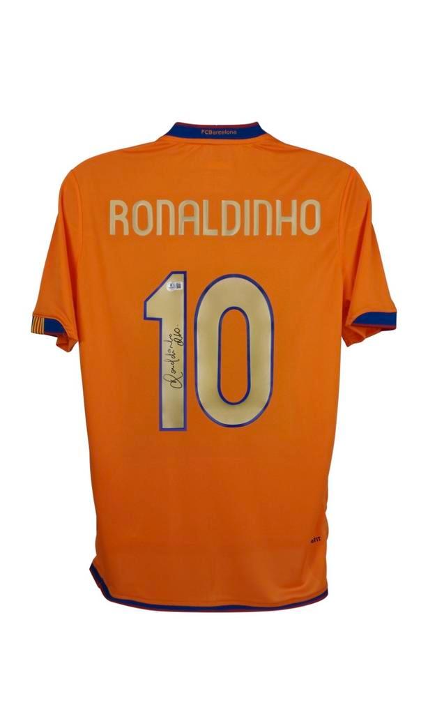Gesigneerd Ronaldinho Barcelona Shirt, Verzamelen, Sportartikelen en Voetbal, Nieuw, Shirt, Buitenlandse clubs, Ophalen of Verzenden