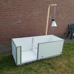 Werpkist te huur 151 x 60 (2 ruimtes), Dieren en Toebehoren, Hondenhokken, Ophalen, Gebruikt, 110 cm of meer, Minder dan 65 cm