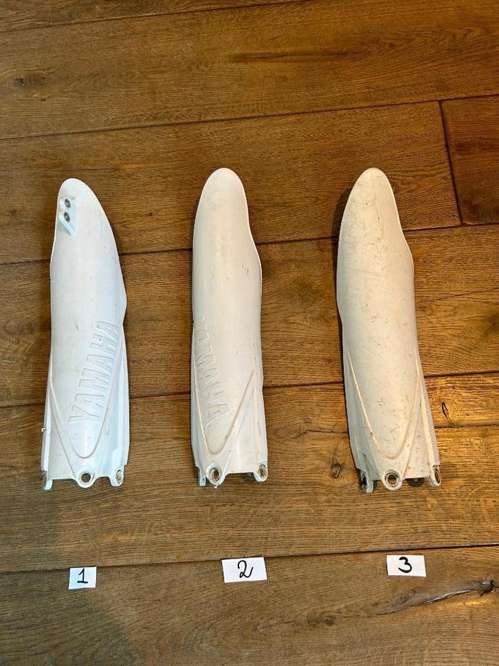 Voorvork beschermer YZ / YZF / WR / WRF - wit of blauw, Motoren, Tuning en Styling, Ophalen of Verzenden