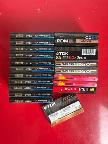 21 Nieuwe Cassettebandjes TDK, Sony, Maxell beschikbaar voor biedingen