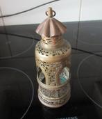 ANTIEKE MESSING OPIUMLAMP MET DECORATIE -1850-1900, Ophalen of Verzenden