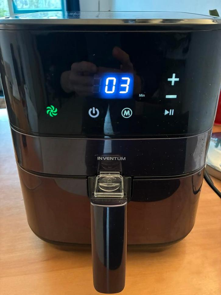 Inventum - Airfryer - GF350HLDB - slechts 1x gebruikt, Witgoed en Apparatuur, Airfryers, Zo goed als nieuw, Airfryer XXL, Ophalen of Verzenden