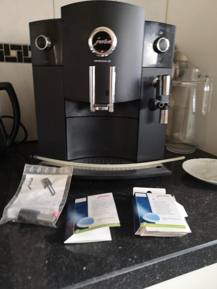 Jura C5 Espressomachine - Goed Onderhouden!, Witgoed en Apparatuur, Koffiezetapparaten, Gebruikt, Koffiebonen, Espresso apparaat