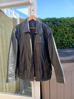 Heren leren jas mt L vintage, Ophalen, Gedragen, Bruin